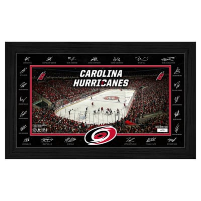 Carolina Hurricanes Highland Mint Limited Edition 2026–27 Facsimile Signature 12" x 20" Rink Framed Photo
