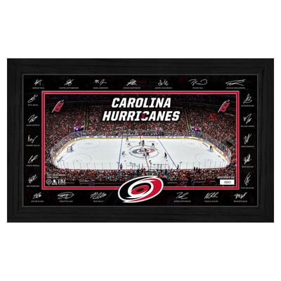 Carolina Hurricanes Highland Mint Limited Edition 2026–27 Facsimile Signature 12" x 20" Rink Framed Photo