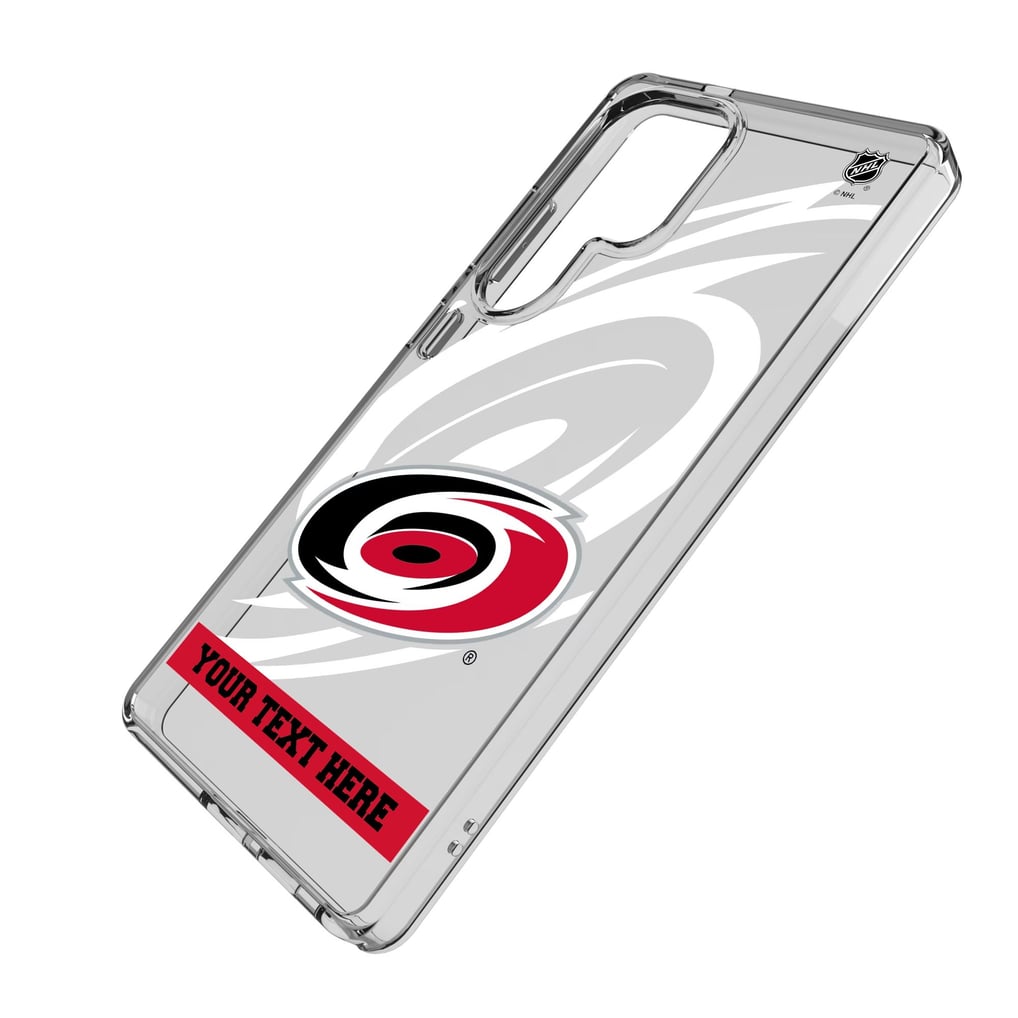 Carolina Hurricanes Keyscaper Personalized Tilt Design Galaxy Clear Case