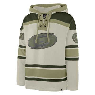 Carolina Hurricanes '47 OHT Military Appreciation Lacer Hoodie - Beige
