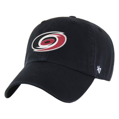  Carolina Hurricanes '47 Logo Clean Up Adjustable Hat - Black