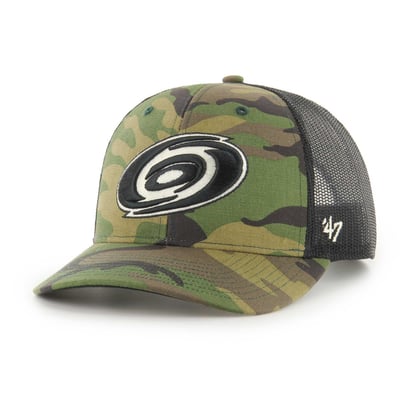 Carolina Hurricanes '47 Trucker Adjustable Hat - Camo/Black