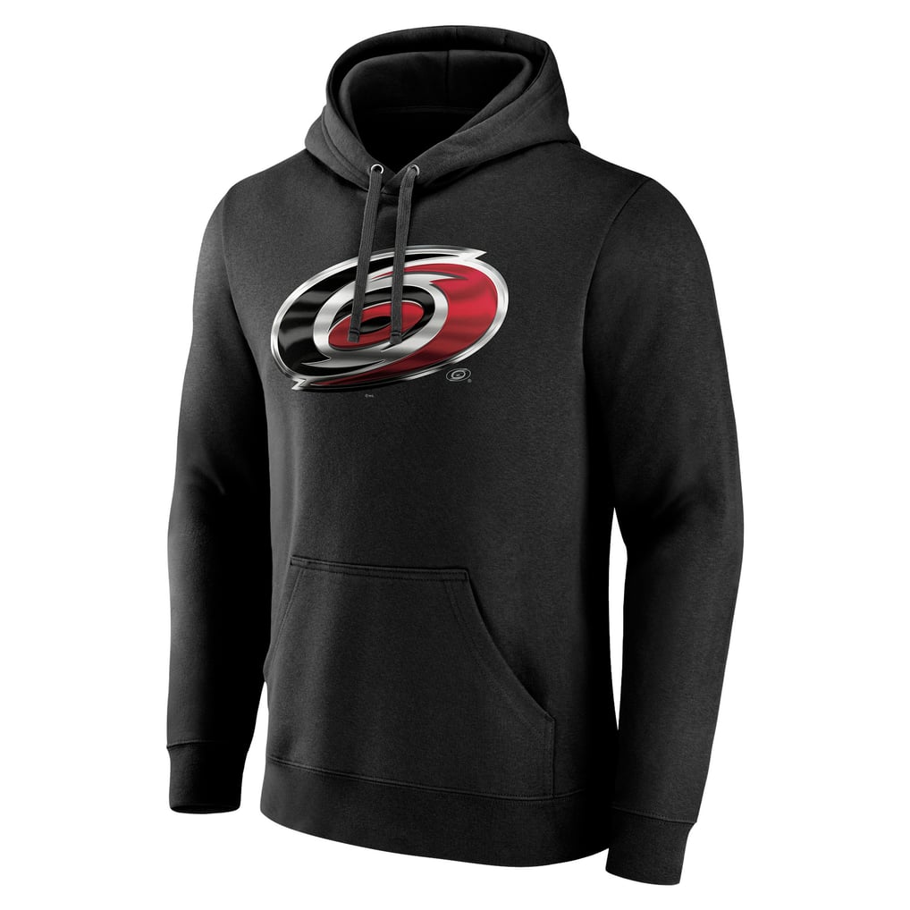 Carolina Hurricanes Personalized Midnight Mascot Logo Pullover Hoodie - Black