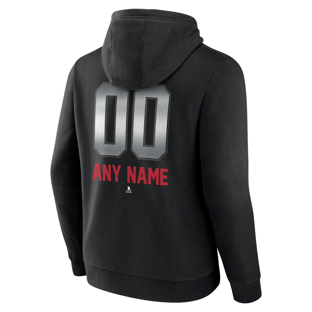 Carolina Hurricanes Personalized Midnight Mascot Logo Pullover Hoodie - Black