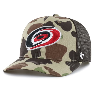 Carolina Hurricanes Carhartt x '47 Adjustable Trucker Hat - Duck Camo