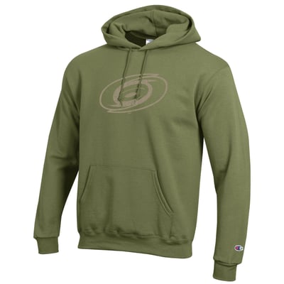  Carolina Hurricanes Champion Core Plus Eco Powerblend Hoodie - Olive