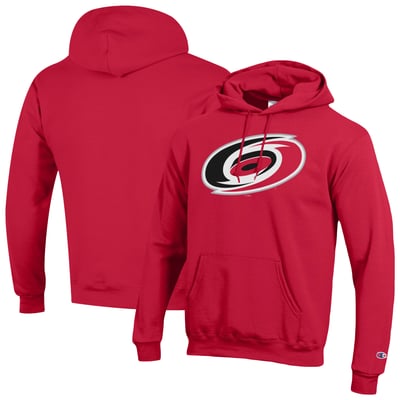 Carolina Hurricanes Champion Primary Logo Pullover Hoodie - Red
