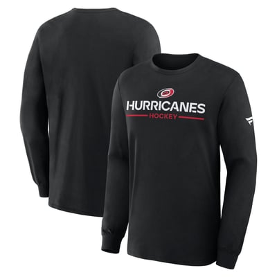 Carolina Hurricanes Fanatics Authentic Pro Primary Long Sleeve T-Shirt - Black