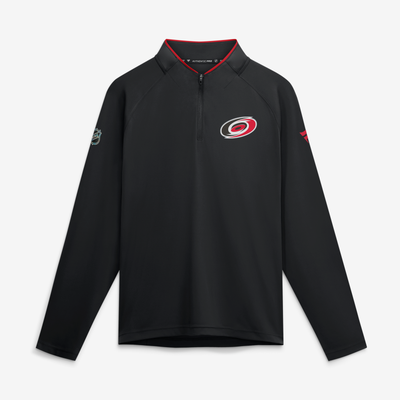 Carolina Hurricanes Fanatics Authentic Pro Rink Lightweight Quarter-Zip Pullover - Black