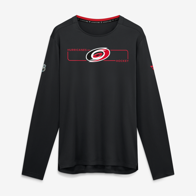 Carolina Hurricanes Fanatics Authentic Pro Rink Tech Long Sleeve T-Shirt - Black