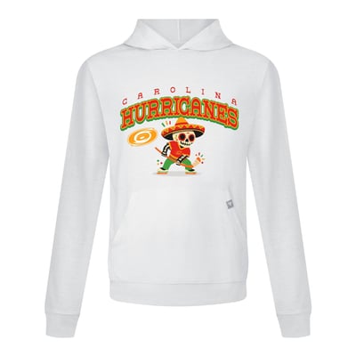 Carolina Hurricanes Levelwear DOTD Sugar Skull Player Relay Hooded T-Shirt - White

