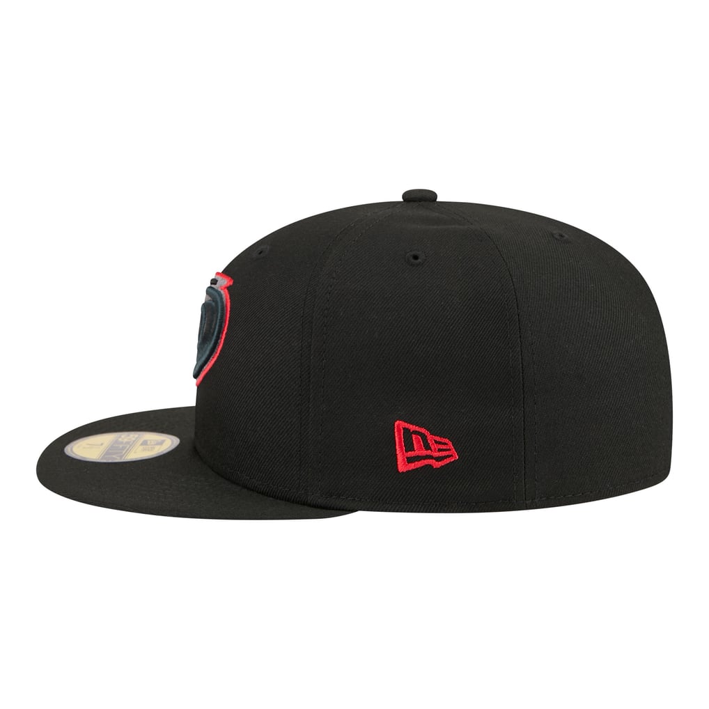 Men's Carolina Hurricanes New Era Black Color Pop 59FIFTY Fitted Hat
