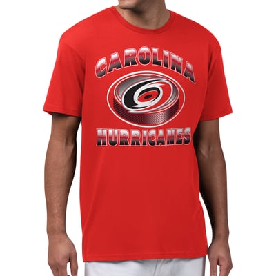  Carolina Hurricanes Starter Face Off T-Shirt - Red