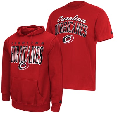 Carolina Hurricanes Starter Logo Hoodie & T-Shirt Combo Pack - Red