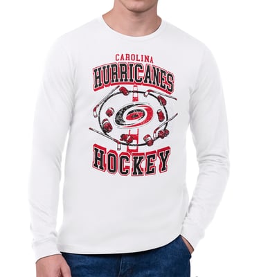 Carolina Hurricanes Starter Tilly Long-Sleeve T-Shirt - White