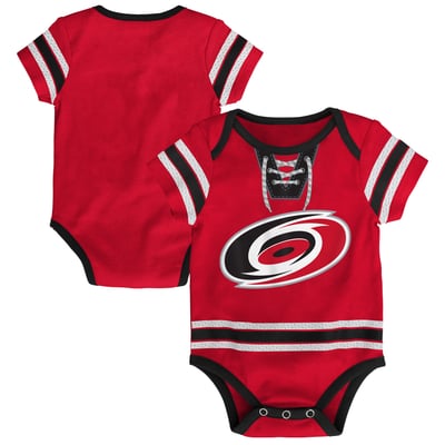  Carolina Hurricanes Outerstuff Newborn Hockey Bodysuit - Red