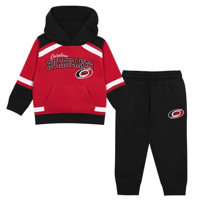 Carolina Hurricanes Outerstuff Toddler Ice Explorer Hoodie & Pants Set - Red/Black