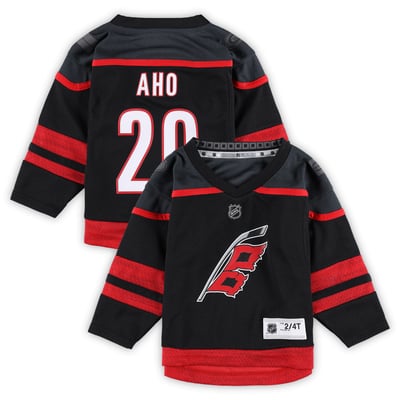 Sebastian Aho Carolina Hurricanes Toddler Home Replica Player Jersey - Black