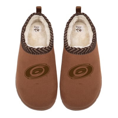 Carolina Hurricanes ISlide Unisex Tonal Logo Mission Slippers - Tan
