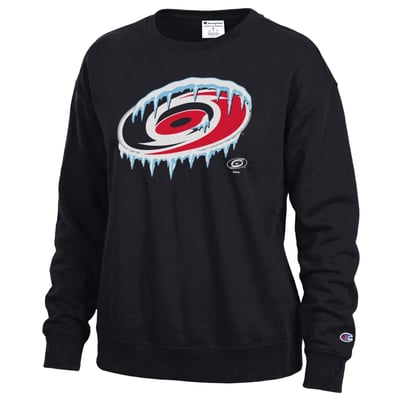 Carolina Hurricanes Champion Women's Frozen Sweatshirt - Black