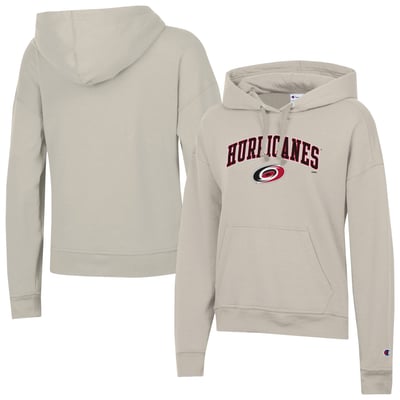 Carolina Hurricanes Champion Women's  Arch Logo Hoodie - Oatmeal
