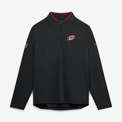 Carolina Hurricanes Fanatics Women's Authentic Pro Rink Lightweight Quarter-Zip Pullover - Black