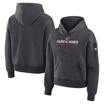 Carolina Hurricanes Fanatics Women's Authentic Pro Primary Pullover Hoodie - Charcoal