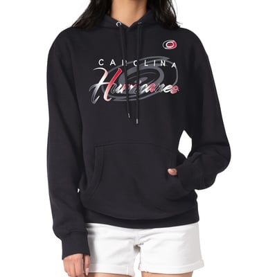 Carolina Hurricanes G-III 4Her by Carl Banks Shadow Logo Fleece Pullover Hoodie - Black