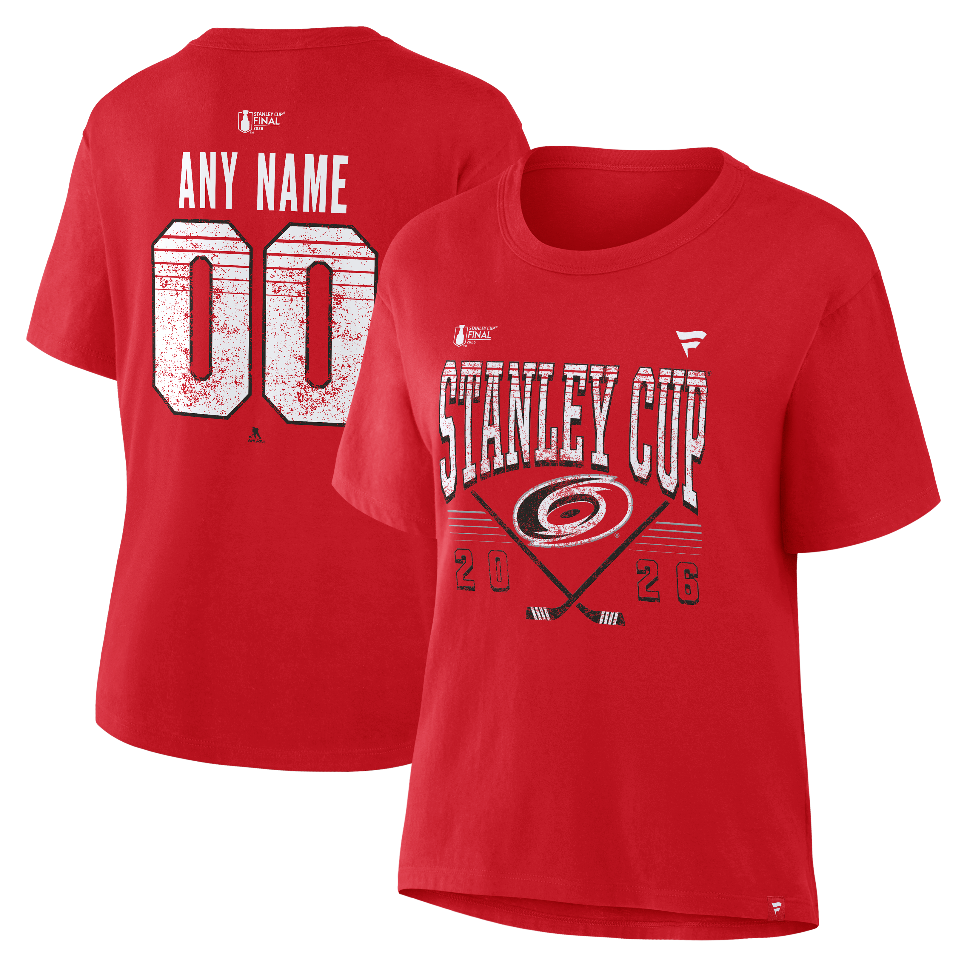 Women's Carolina Hurricanes Red 2026 Stanley Cup Final Custom Name ...