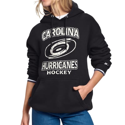 Carolina Hurricanes Starter Women's Cookies & Cream Hoodie - Black
