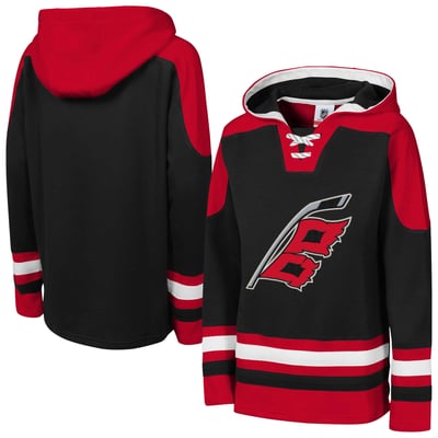 Carolina Hurricanes Outerstuff Youth Ageless Must Have Home Raglan V-Neck Hoodie - Black