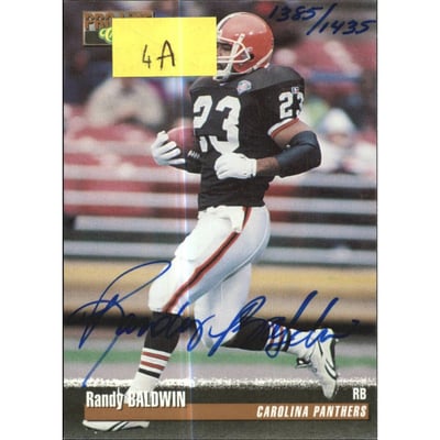 1995 Pro Line Autographs #4A Randy Baldwin/1435