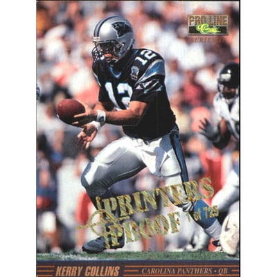 1995 Pro Line Series 2 Printer's Proofs #49 Kerry Collins