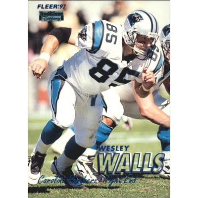 1997 Fleer Tiffany Blue #98 Wesley Walls