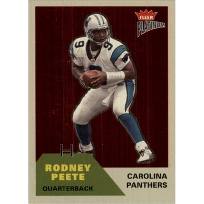 2002 Fleer Platinum Finish #96 Rodney Peete