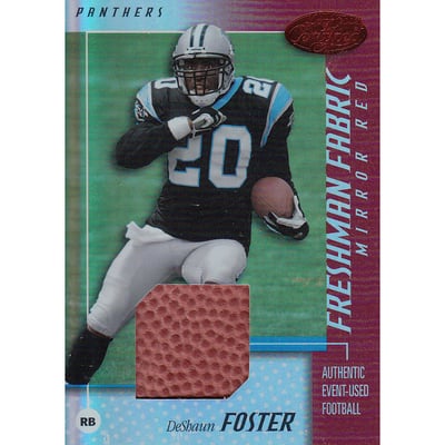 2002 Leaf Certified Mirror Red Materials #110 DeShaun Foster