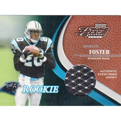 2002 Playoff Piece of the Game #108 DeShaun Foster JSY RC