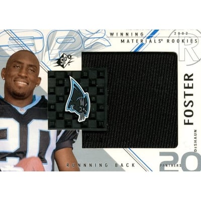 2002 SPx Winning Materials #WMRDF DeShaun Foster