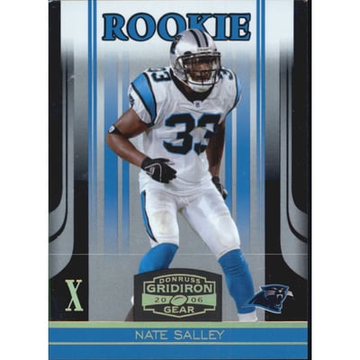 2006 Donruss Gridiron Gear Gold Holofoil X's #180 Nate Salley