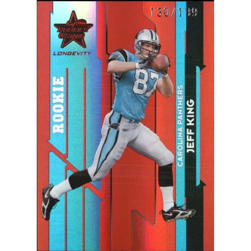 2006 Leaf Rookies and Stars Longevity Target Ruby Parallel #127 Jeff King