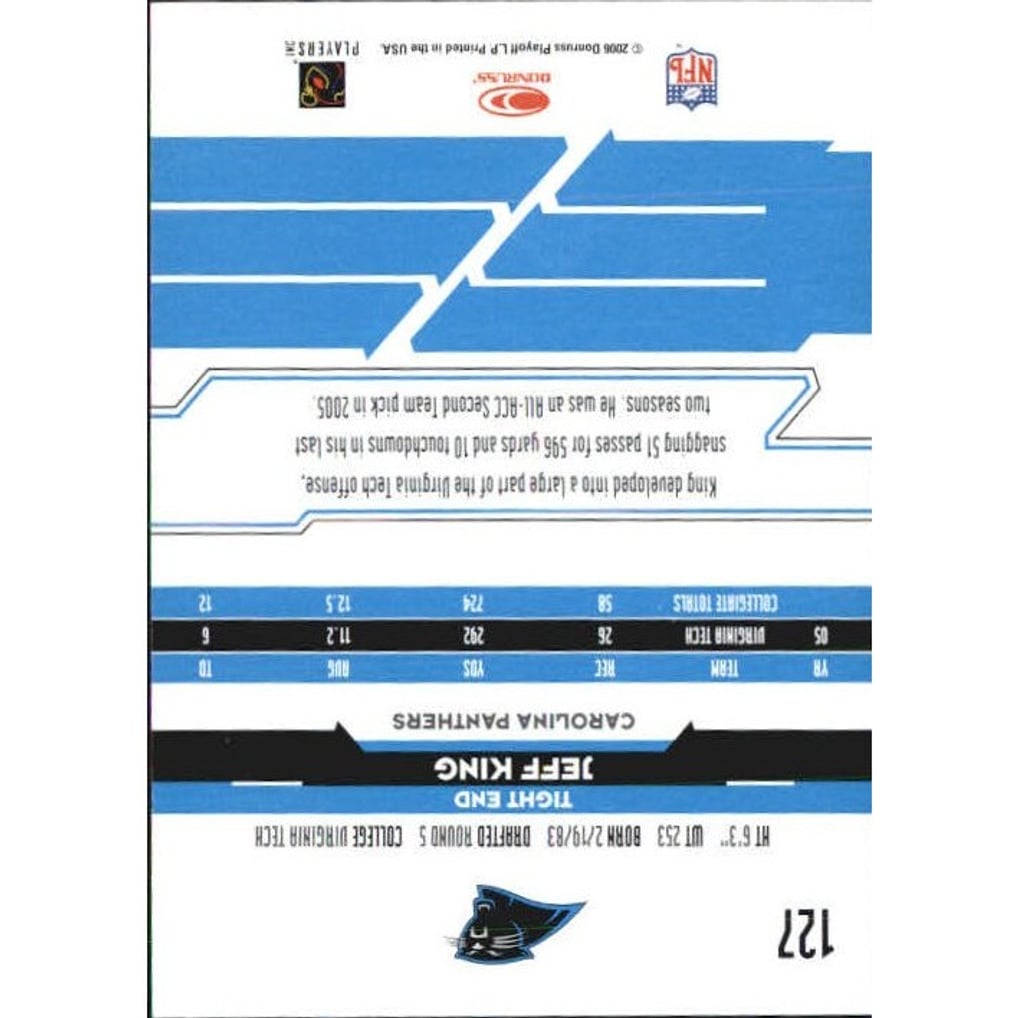 2006 Leaf Rookies and Stars Longevity Target Ruby Parallel #127 Jeff King
