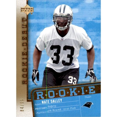 2006 Upper Deck Rookie Debut Gold #115 Nate Salley