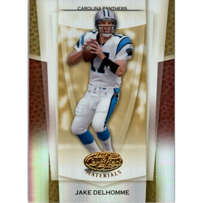 2007 Leaf Certified Materials Mirror Gold #43 Jake Delhomme