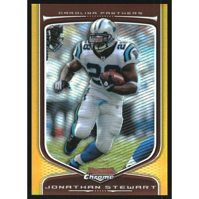 2009 Bowman Chrome Gold Refractors #52 Jonathan Stewart