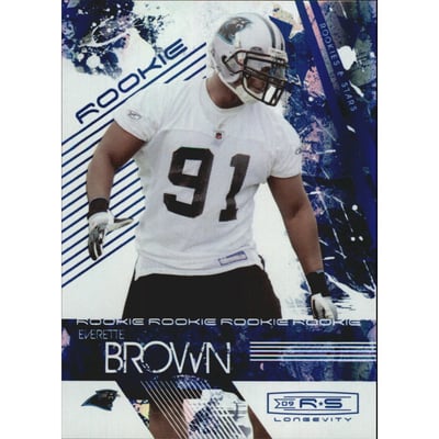 2009 Donruss Rookies and Stars Longevity Sapphire #150 Everette Brown