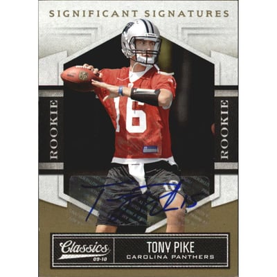 2010 Classics Significant Signatures Gold #197 Tony Pike/499