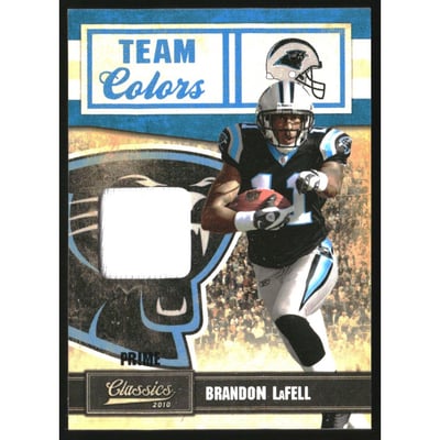 2010 Classics Team Colors Materials Prime #12 Brandon LaFell