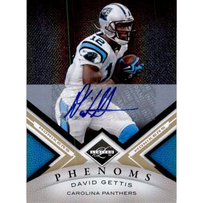 2010 Limited Monikers Autographs Gold #162 David Gettis/25