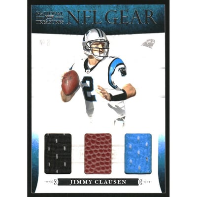 2010 Playoff National Treasures NFL Gear Triple #8 Jimmy Clausen