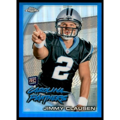 2010 Topps Chrome Blue Refractors #C130 Jimmy Clausen